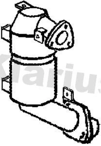 Exhaust Catalytic Converter Fits Toyota Rav 4 - Image 1 of 2