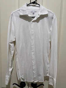 Banana Republic Shirt Mens Medium white 15-15 1/2 Long Sleeve Casual button - Picture 1 of 3