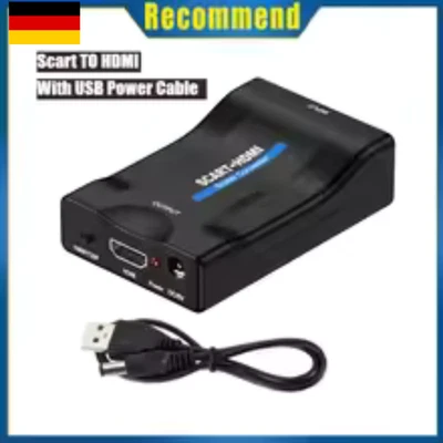 HDMI zu auf Scart Konverter Wandler AV Scaler Converter Adapter 1080P HD TV NEU - Bild 1 von 4