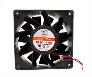 GD241238HS 12038 24V 9.36W 12CM 2 hilos convertidor de frecuencia ventilador de refrigeración - Imagen 1 de 2