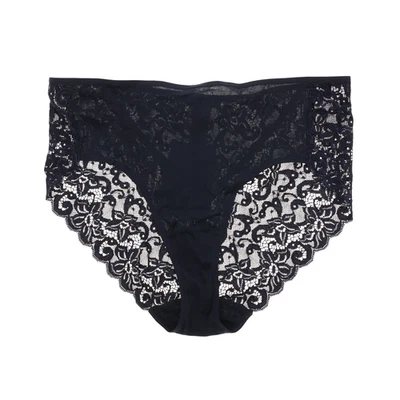 Hanro Moments Midi Brief Black L76552 Women's Size M - Image 1 of 4
