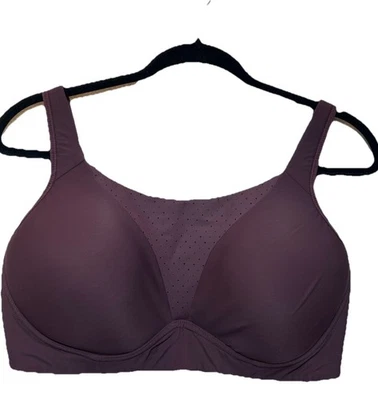 Sujetador deportivo Lululemon Run Times soporte alto talla 36DD E36 granate Foto 1 de 4