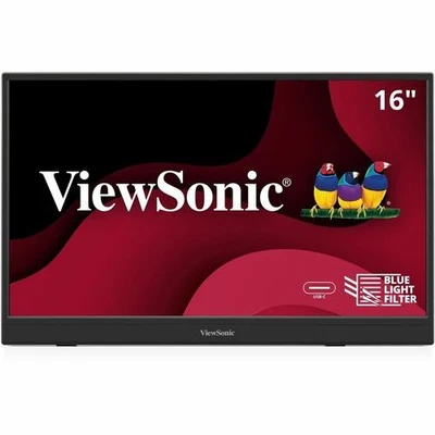 ViewSonic VA1653 16 Inch 1080p FHD IPS Portable Monitor with Eye Care, Built-in - Image 1 of 4
