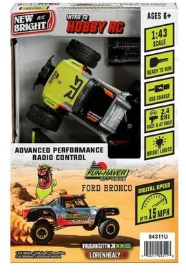 Nuevo Monster Truck Brillante (1:43) Batería Bronco Control Remoto Verde/Gris, 84311U Foto 1 de 4