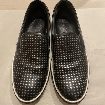Zapatillas sin cordones Jimmy Choo negras talla 41 EE. UU. About8 para hombre - Imagen 1 de 4