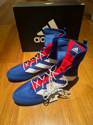 Adidas Box Hog 4 Zapatos de Boxeo Azul Blanco Gimnasio Entrenamiento Talla 7 WMNS 8 GW1402 Foto 1 de 4