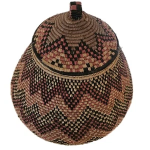 Vintage Traditional Kenyan Ceremonial Beer Basket - Picture 1 of 15