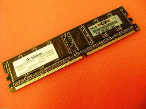 HP D530 SFF Infineon HYS64D32300GU-6-B DIMM 256MB PC2700CL2-5 32MX8 305957-041 - Picture 1 of 4