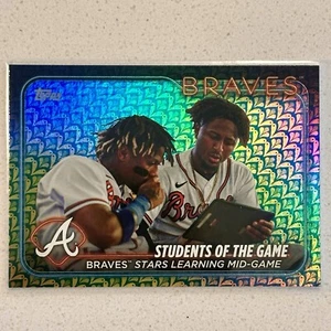 Topps 2024 Students Of The Game Albies, Ronald Acuna Jr Easter Holiday Foil #70 - Picture 1 of 1