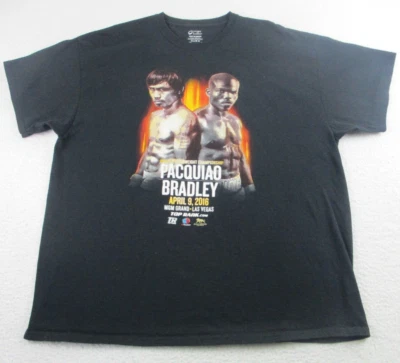 Manny Pacquiao vs Timothy Bradley 2016 Boxing T Shirt Mens Size 2XL Las Vegas - Image 1 of 4