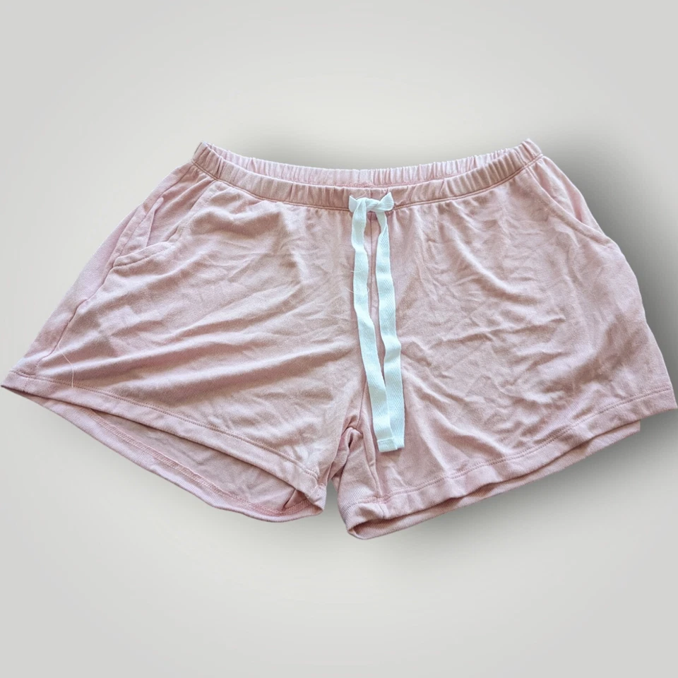 Pantalones Cortos C&C California Para Mujer XL Rosa Claro Cintura Elástica ELASTIZADOS Foto 1 de 4