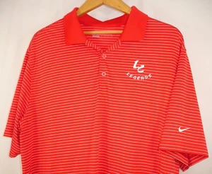 Nike Golf Tour Performance Dri-Fit Mens 2XL Short Sleeve Red White Polo Shirt - Picture 1 of 7