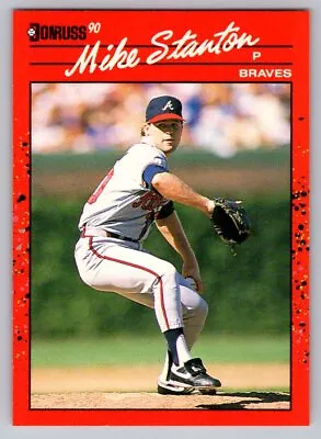 1990 Donruss # 508 - Mike Stanton - Atlanta Braves - Image 1 of 2