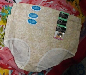 3 NEW BALI COMFORT REVOLUTION ST63 SmoothTec COOL COMFORT HIPSTER PANTIES XL/8 - Picture 1 of 1