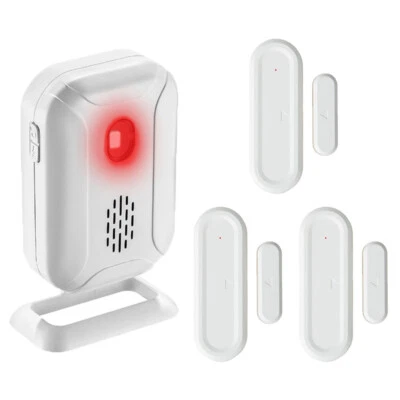 3PK Magnetic Sensors Alarm Door Window Open Detector Chime Alert for Home Shop - Image 1 of 4
