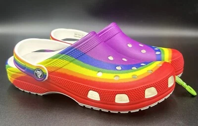 Crocs (208106-93R) Classic Rainbow Dye Clog  *Pride* - Image 1 of 4