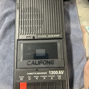 Califone 1300AV Portable Cassette Tape Recorder Player Deck Good #U1 - Picture 1 of 7