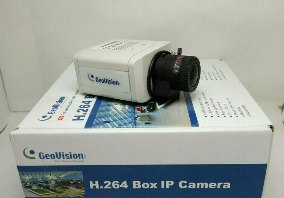 Geovision GV-BX1500 1.3MP Network IP WDR D/N H.264 PoE Box Camera w Lens & Mount - Image 1 of 4