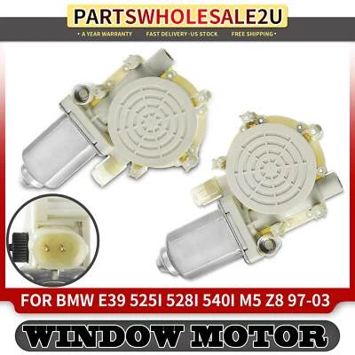 Motores elevador de ventana izquierda y derecha 2 piezas para BMW 528i 530i 540i M5 Z8 E39 1997-2003 Foto 1 de 4