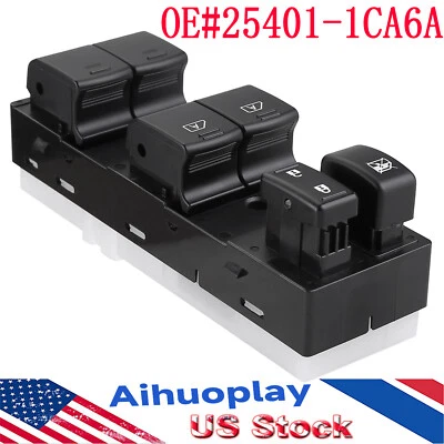 Interruptor de ventana principal delantero izquierdo para Infiniti FX35 FX37 FX50 QX70 2009-2017 Foto 1 de 4
