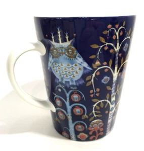 Iittala Taika Porcelain Mug Cobalt Blue 13 oz Klaus Haapaniemen Finland - Picture 1 of 11