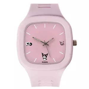 Kuromi, Hello Kitty Watch, Square Case, Silicone Strap, Quartz Movement - Picture 1 of 7
