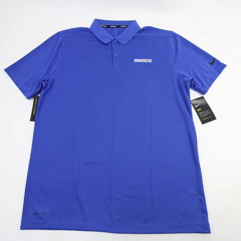 Dallas Mavericks Nike Golf Polo Men's Blue New Cover