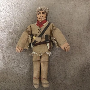 Vintage 1979 Hallmark 7.25" Davy Crockett Cloth Doll - Picture 1 of 5