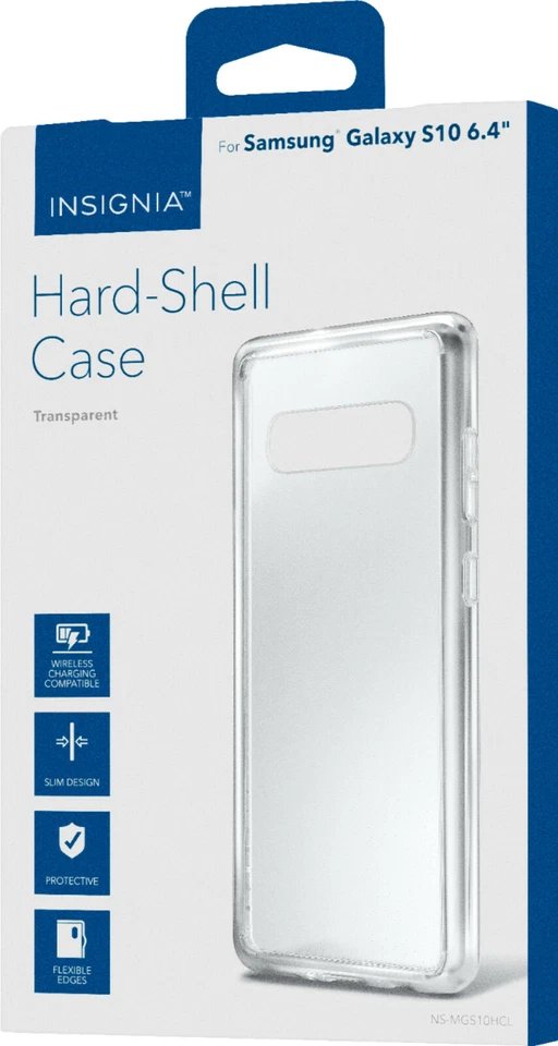 Insignia- Hard Shell Case for Samsung Galaxy S10+ plus clear transparent Foto 1 de 2