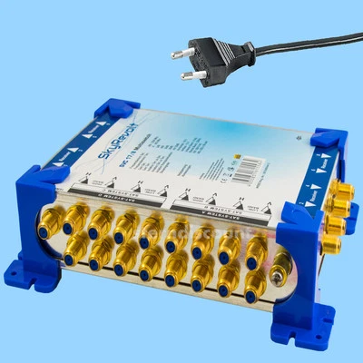 SAT Multischalter 17/8 mit Netzteil für 4 Satelliten für 8 Receiver Digital HDTV - Bild 1 von 4