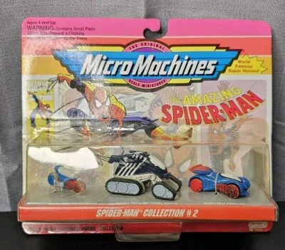 VTG 1993 Gallob MicroMachines Spider-Man Vehicle Collection #2  Sealed  New  MOC - Image 1 of 4