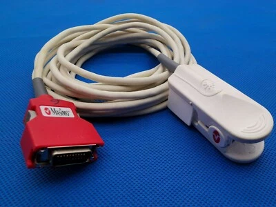 Sonda Original Masimo Rainbow Red DCI-dc12 SpO2 12 ft 3,7 M Foto 1 de 2