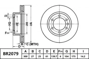 Bendix Ultimate 4WD Front Brake Rotor for Holden Colorado RG, U147DH, U148CH, U1 - Picture 1 of 2