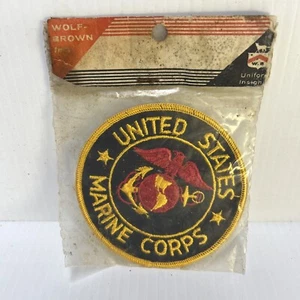 Wolf Brown Uniform Insignia US Marine Corps. Marines Patches - Picture 1 of 4