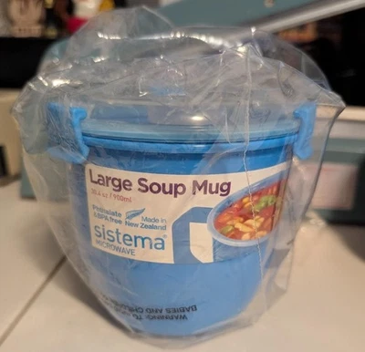 Sistema Large Soup Mug to Go 30,4 oz./900 ml. BLUE BPA Free - Novo em folha - Imagem 1 de 4