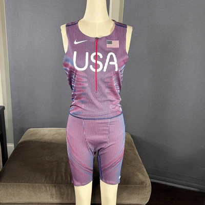 Nike Men’s Team USA Olympics Dri-FIT ADV Pro Elite Sleeveless Speedsuit M RARE - Image 1 of 4