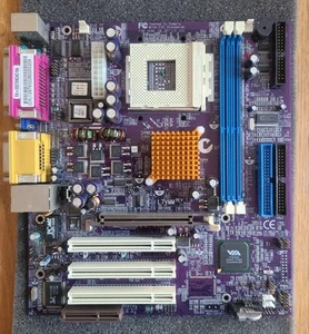 ECS L7VMM Socket A 462 MOTHERBOARD AMD Athlon XP Duron Retro - Picture 1 of 6