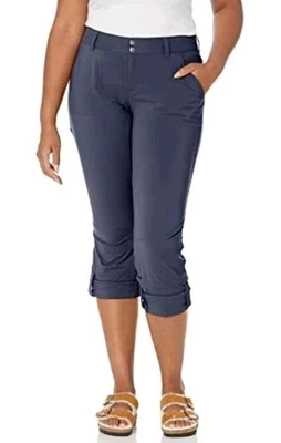 COLUMBIA WOMEN'S SATURDAY TRAIL STRETCH PANT WOMEN 10 SHORT DARK BLUE - Image 1 of 4