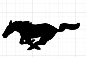 Mustang Ford Running Horse Vinyl Decal Window Sticker Pick Color Custom Sizes - Picture 1 of 3