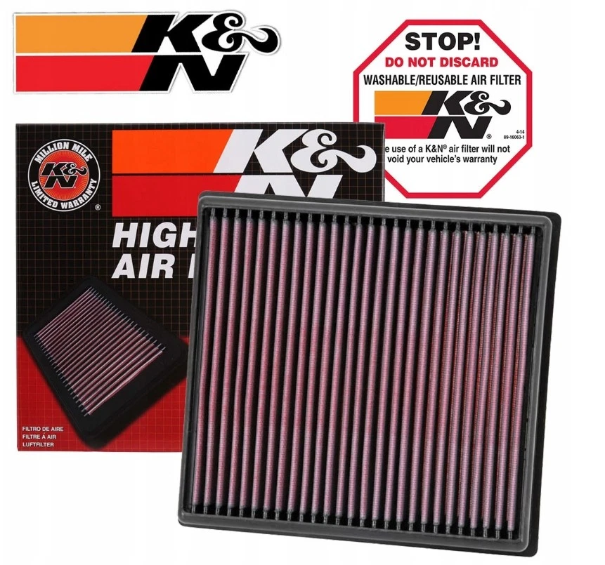 K&N Luftfilter 33-2996 - Hochleistungsfilter für PKW - Bild 1 von 1