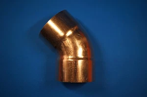HVAC Kupfer Fitting CxC 45° Winkel 2-5/8" Bördel ID 67,15mm - Bild 1 von 4