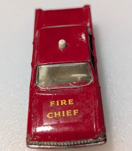 Excellent Vintage Diecast Lesney Matchbox #59 Ford Fairlane Fire Chief's Car - Picture 1 of 11