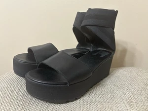 Größe 6 Sorel Cameron flache Plateau Sandalen in Schwarz - Bild 1 von 8