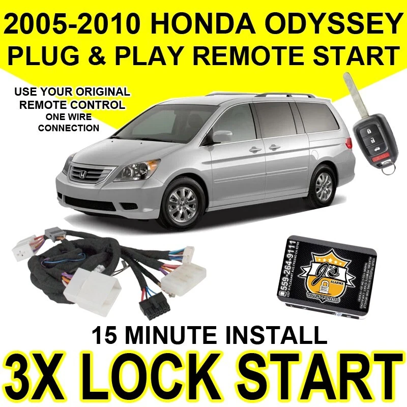 Js Alarms 3X Lock Remote Start For 2005-2010 Honda ODYSSEY Plug & Play HO5 - Image 1 of 2
