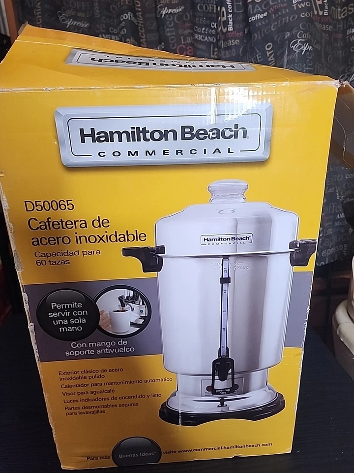 🔥 CLEAN Hamilton Beach D50065 Commercial Stainless Steel Coffee Maker COMPLETE - Image 1 of 1