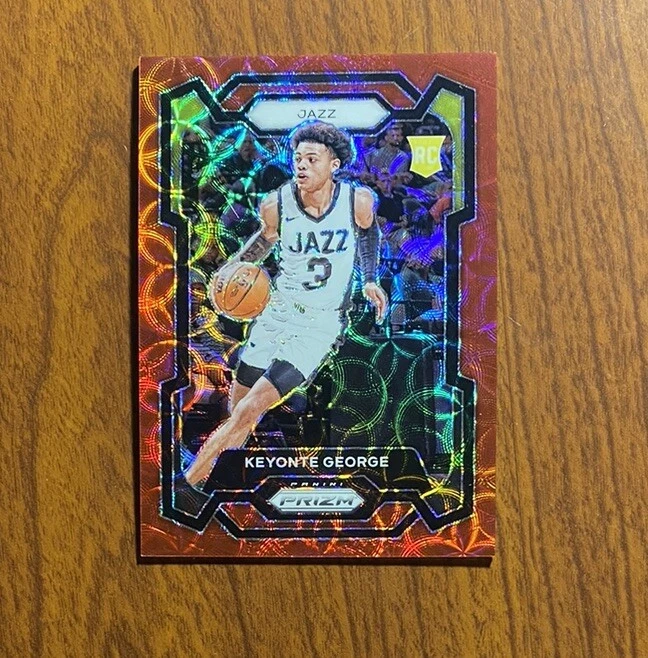 2023-24 Panini Prizm #127 Keyonte George Choice Red Prizm Rookie /88 Jazz RC