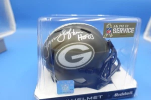 James Lofton Signed Packers Salute To Service Mini Helmet Tristar COA - Picture 1 of 1