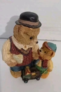 1993 FRED AND EDDY Antique Teddies Hand Painted Figurine - Picture 1 of 6