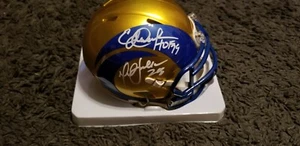 Rams Eric Dickerson & Marshall Faulk signierter Flash Speed Mini Helm BAS WS41448 - Bild 1 von 5