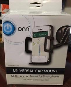 ONN Universal Autohalterung verstellbar für Handy Smartphone schwarz - Bild 1 von 2